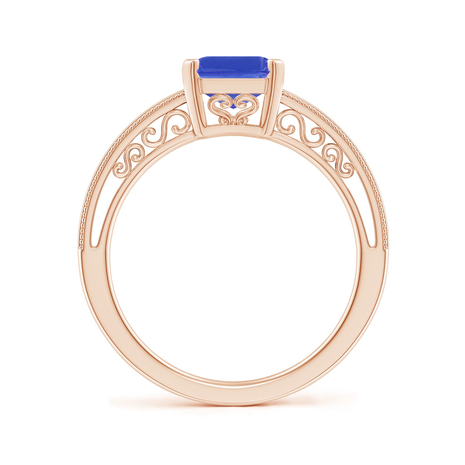 AAA - Tanzanite / 2.4 CT / 14 KT Rose Gold