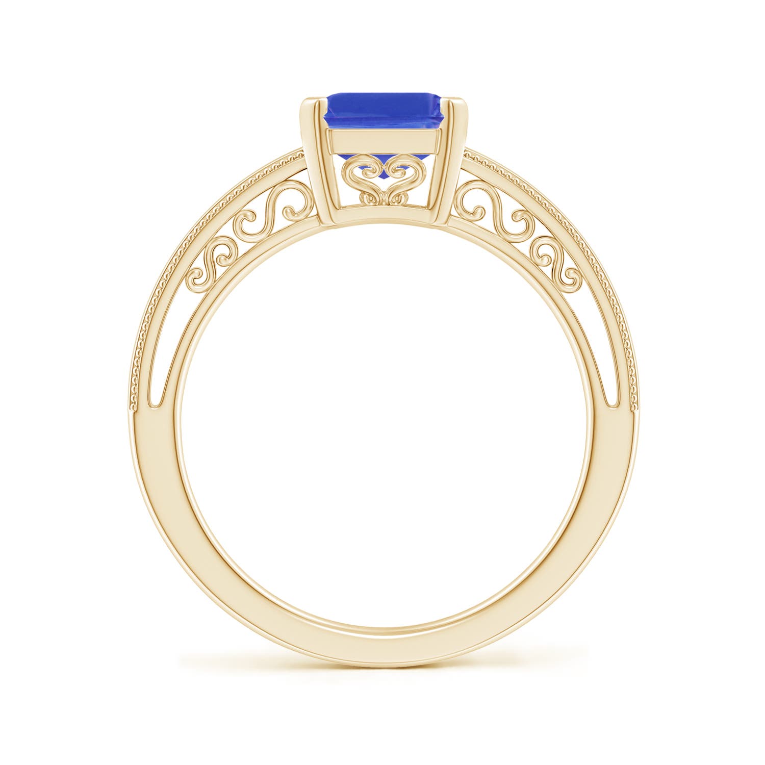 AAA - Tanzanite / 2.4 CT / 14 KT Yellow Gold