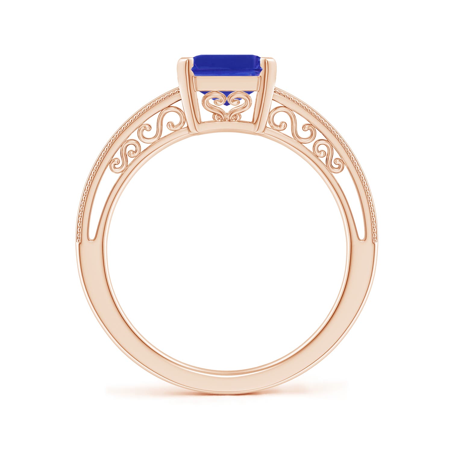 AAAA - Tanzanite / 2.4 CT / 14 KT Rose Gold