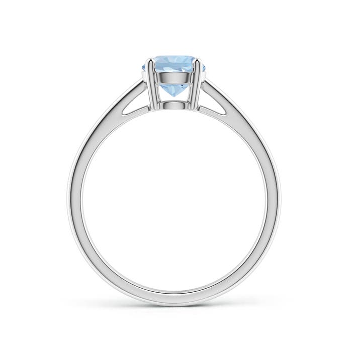 AA - Aquamarine / 0.72 CT / 14 KT White Gold