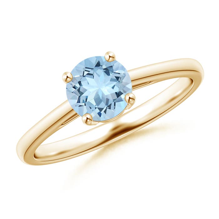 AAA - Aquamarine / 0.72 CT / 14 KT Yellow Gold