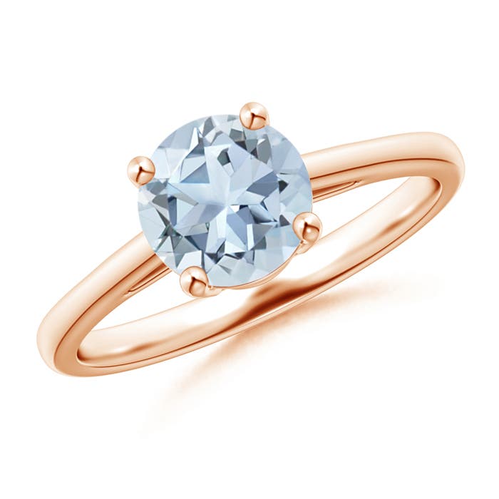 A - Aquamarine / 1.12 CT / 14 KT Rose Gold