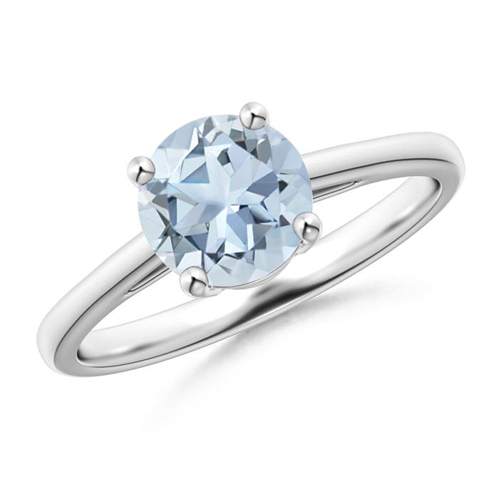 A - Aquamarine / 1.12 CT / 14 KT White Gold