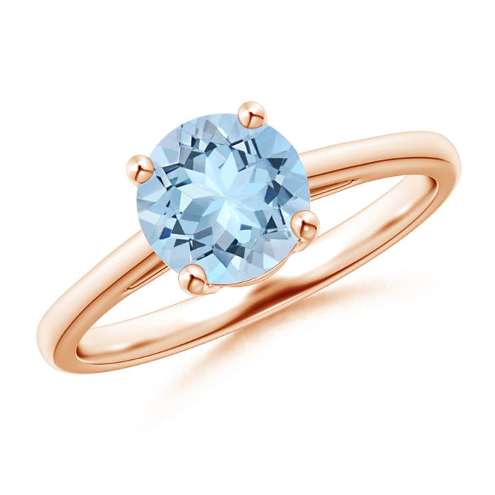 AAA - Aquamarine / 1.12 CT / 14 KT Rose Gold