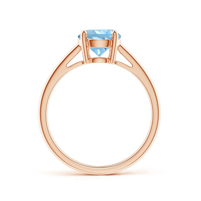 AAAA - Aquamarine / 1.12 CT / 14 KT Rose Gold