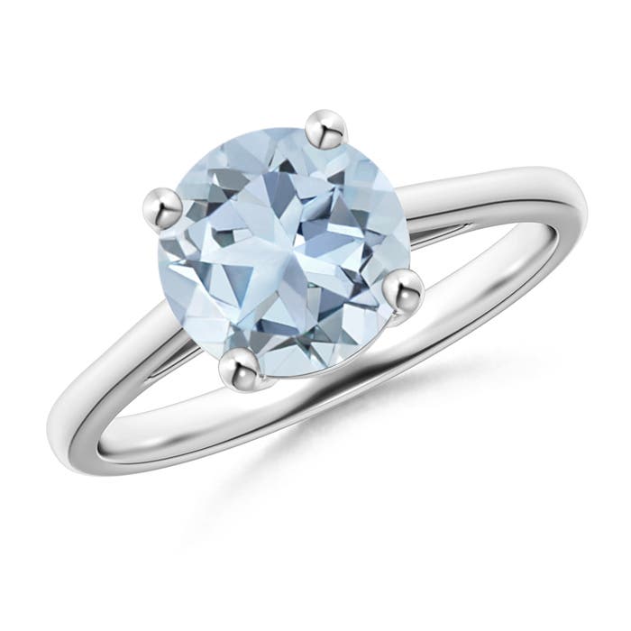 A - Aquamarine / 1.6 CT / 14 KT White Gold