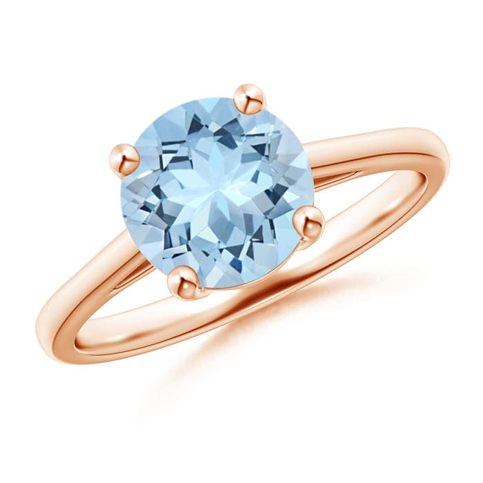 AAA - Aquamarine / 1.6 CT / 14 KT Rose Gold