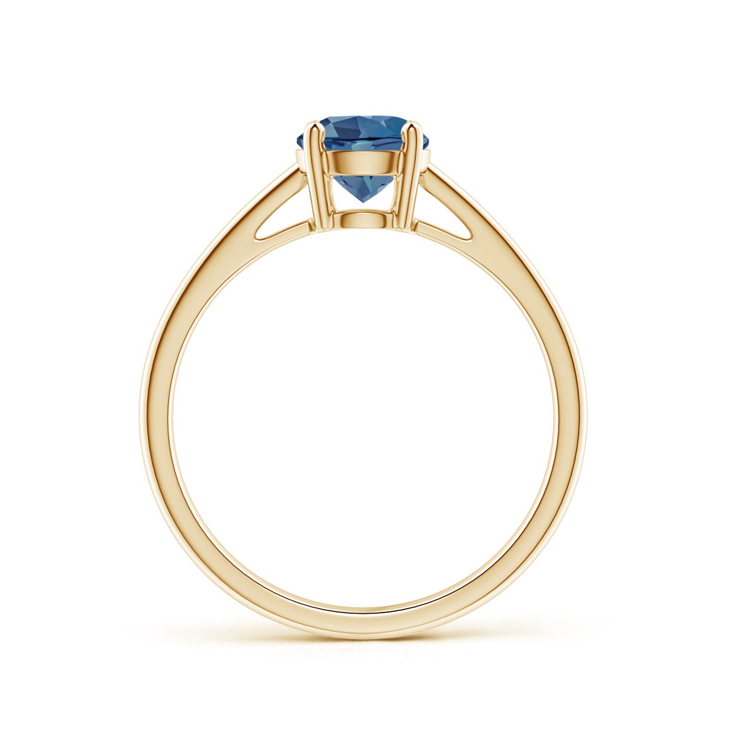 A - London Blue Topaz / 0.95 CT / 14 KT Yellow Gold