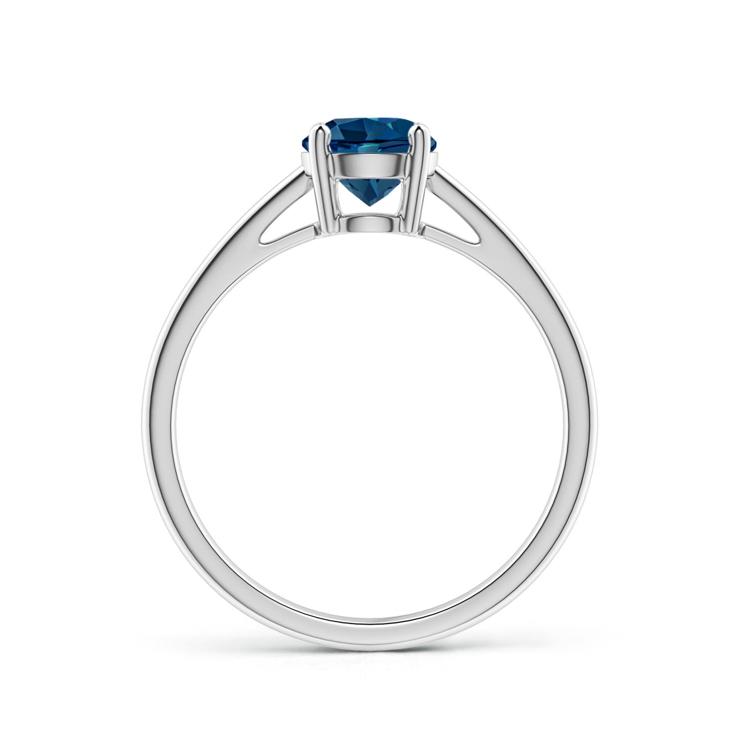 AAAA - London Blue Topaz / 0.95 CT / 14 KT White Gold