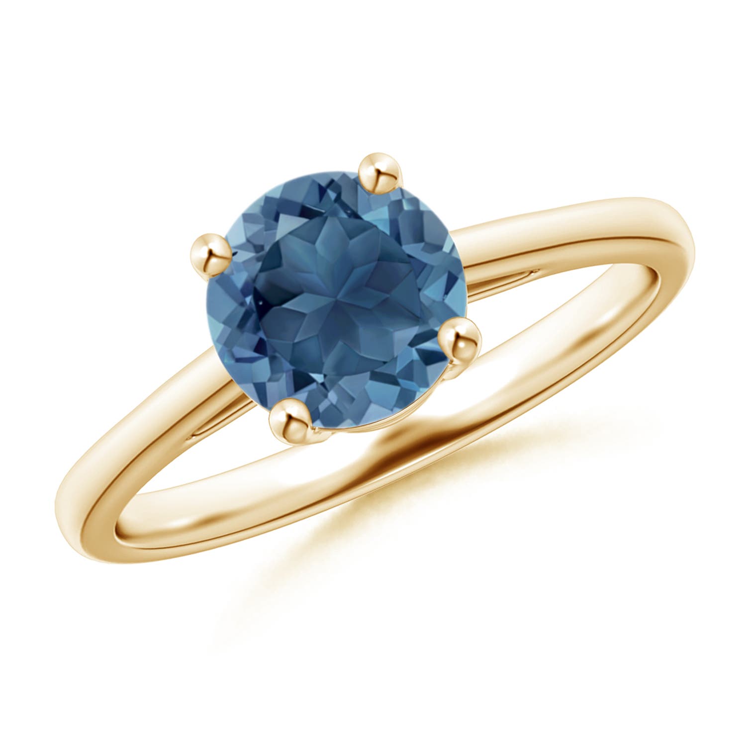 A - London Blue Topaz / 1.55 CT / 14 KT Yellow Gold