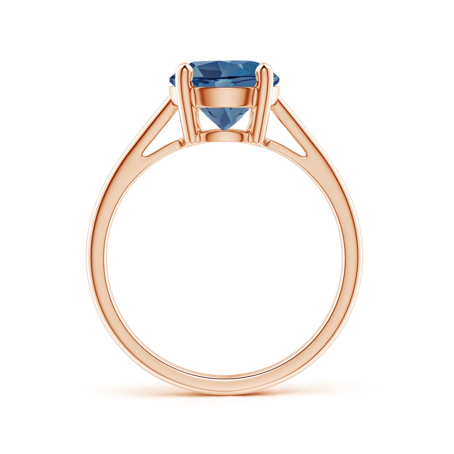 A - London Blue Topaz / 2.35 CT / 14 KT Rose Gold