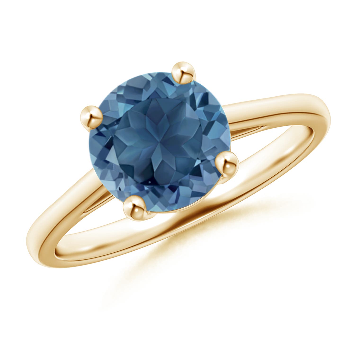 A - London Blue Topaz / 2.35 CT / 14 KT Yellow Gold