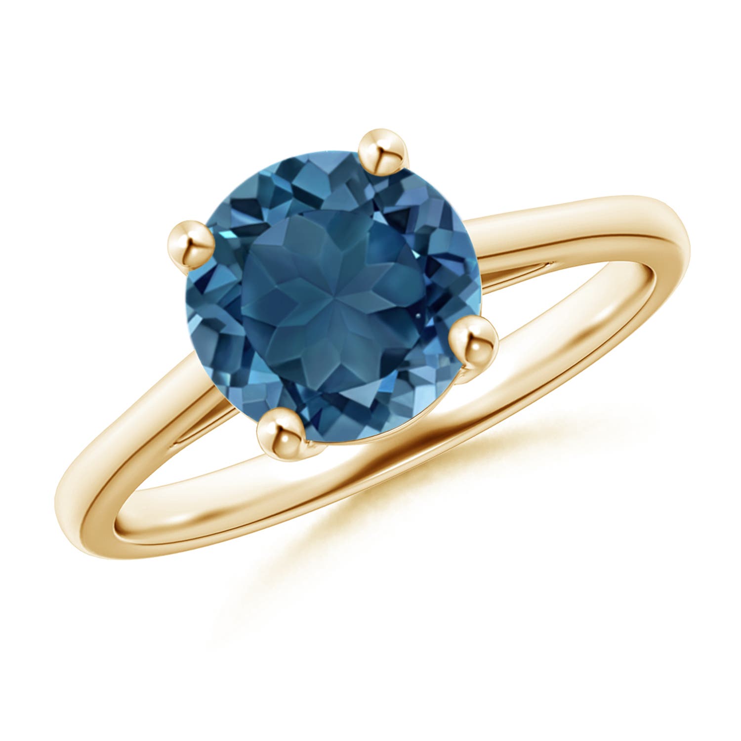 AA - London Blue Topaz / 2.35 CT / 14 KT Yellow Gold