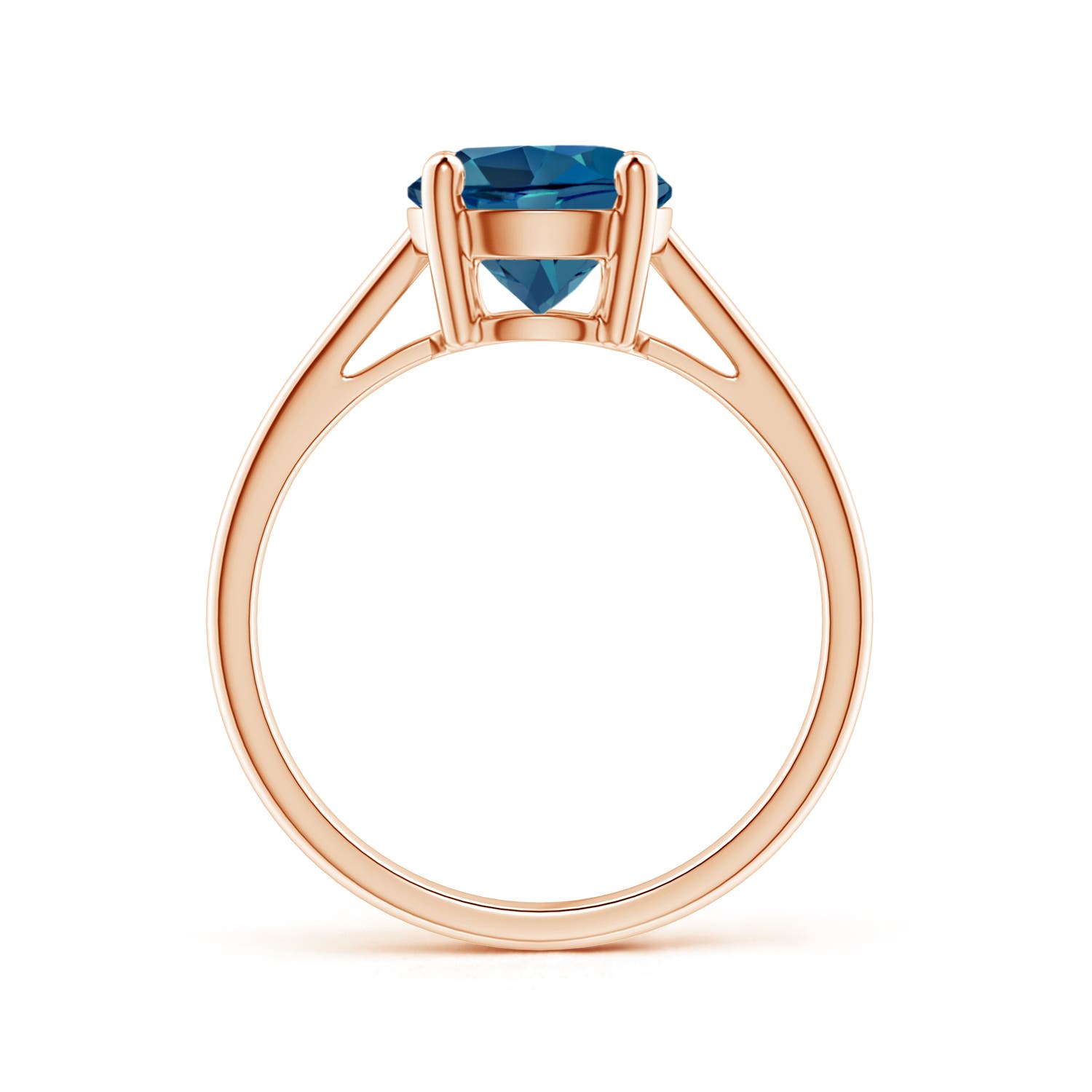 AAA - London Blue Topaz / 2.35 CT / 14 KT Rose Gold