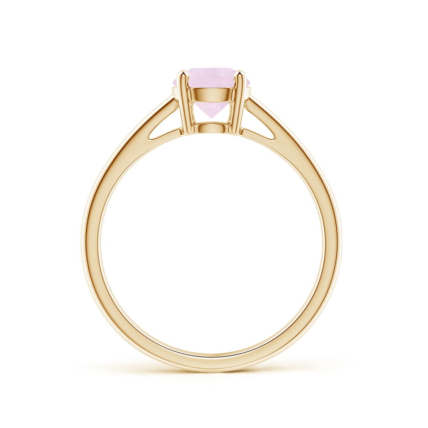 AA - Rose Quartz / 0.85 CT / 14 KT Yellow Gold