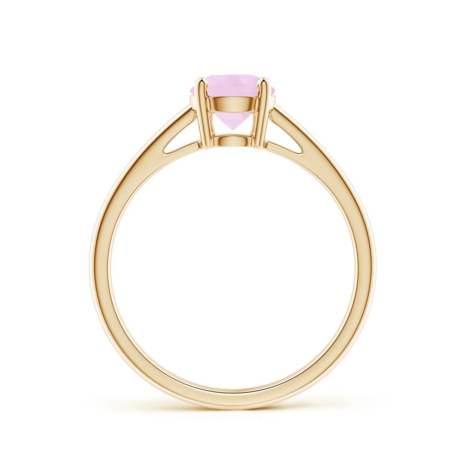 AAA - Rose Quartz / 0.85 CT / 14 KT Yellow Gold