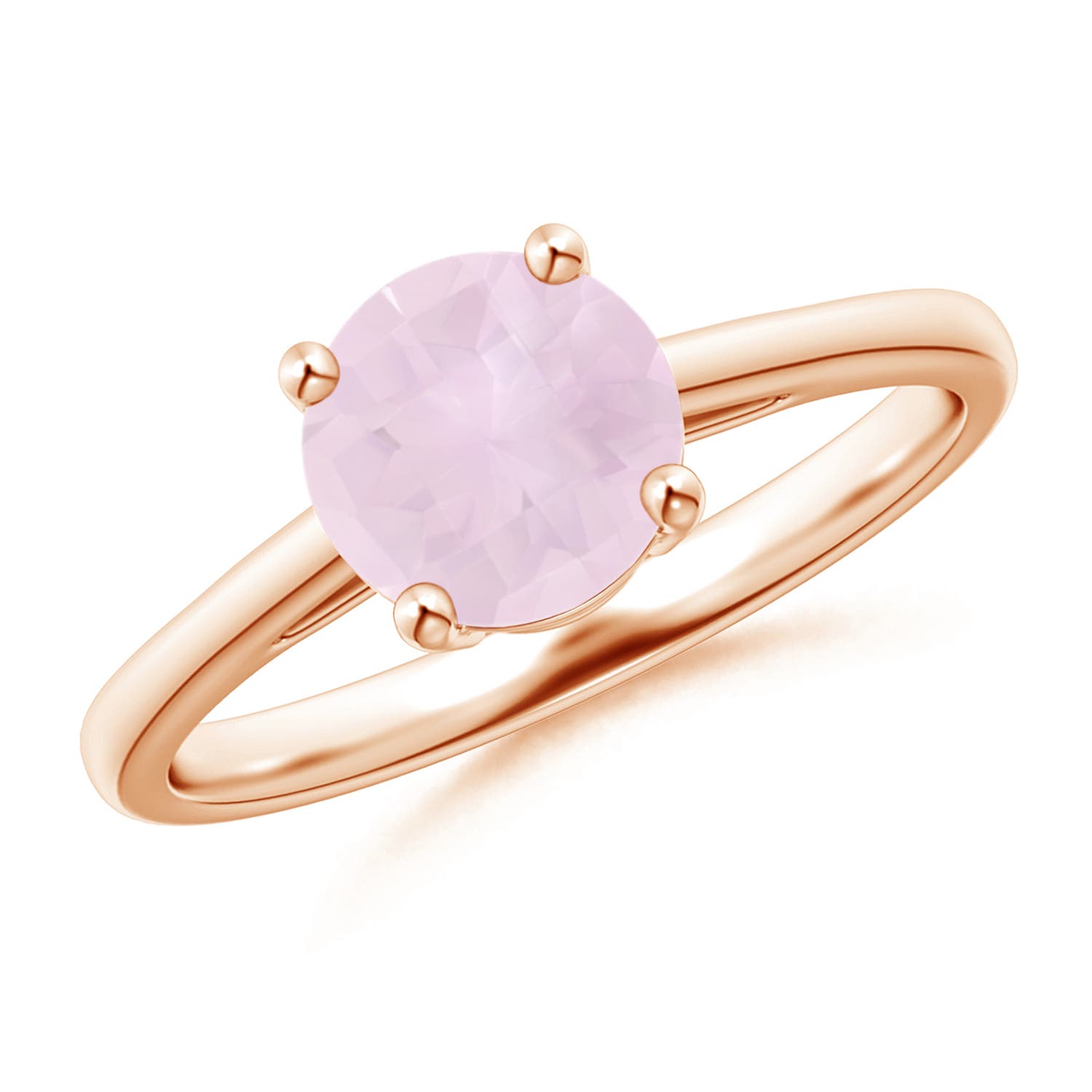 A - Rose Quartz / 1.35 CT / 14 KT Rose Gold