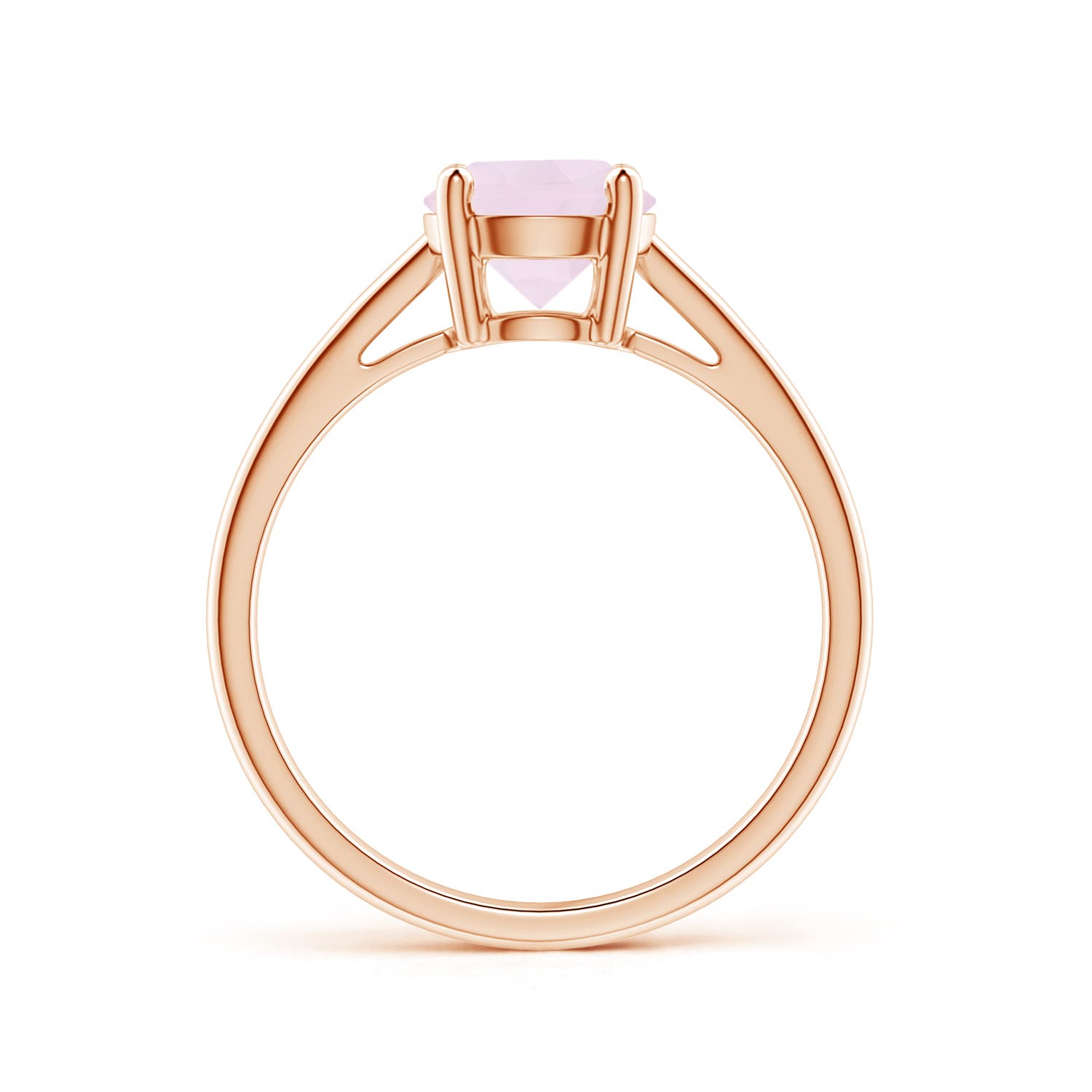 A - Rose Quartz / 1.35 CT / 14 KT Rose Gold