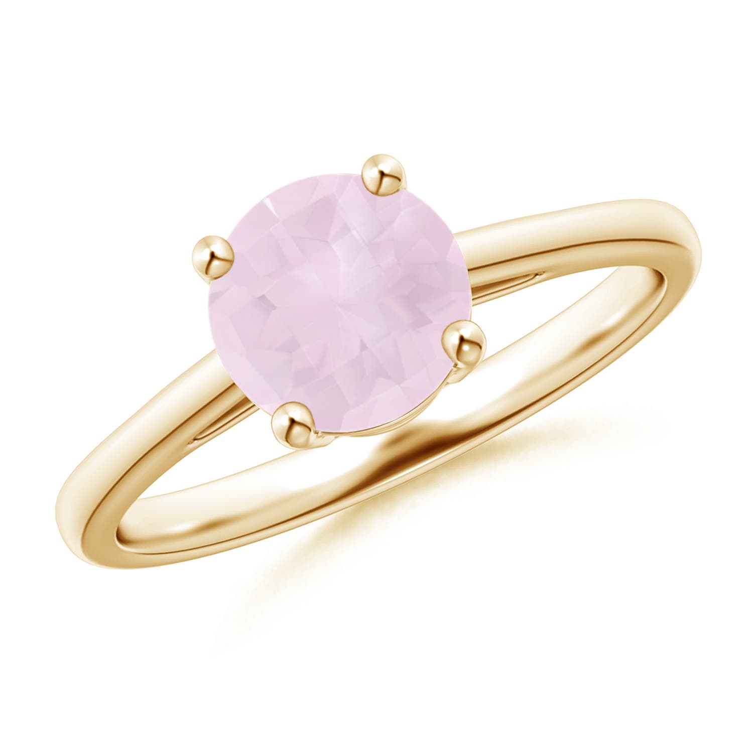 A - Rose Quartz / 1.35 CT / 14 KT Yellow Gold