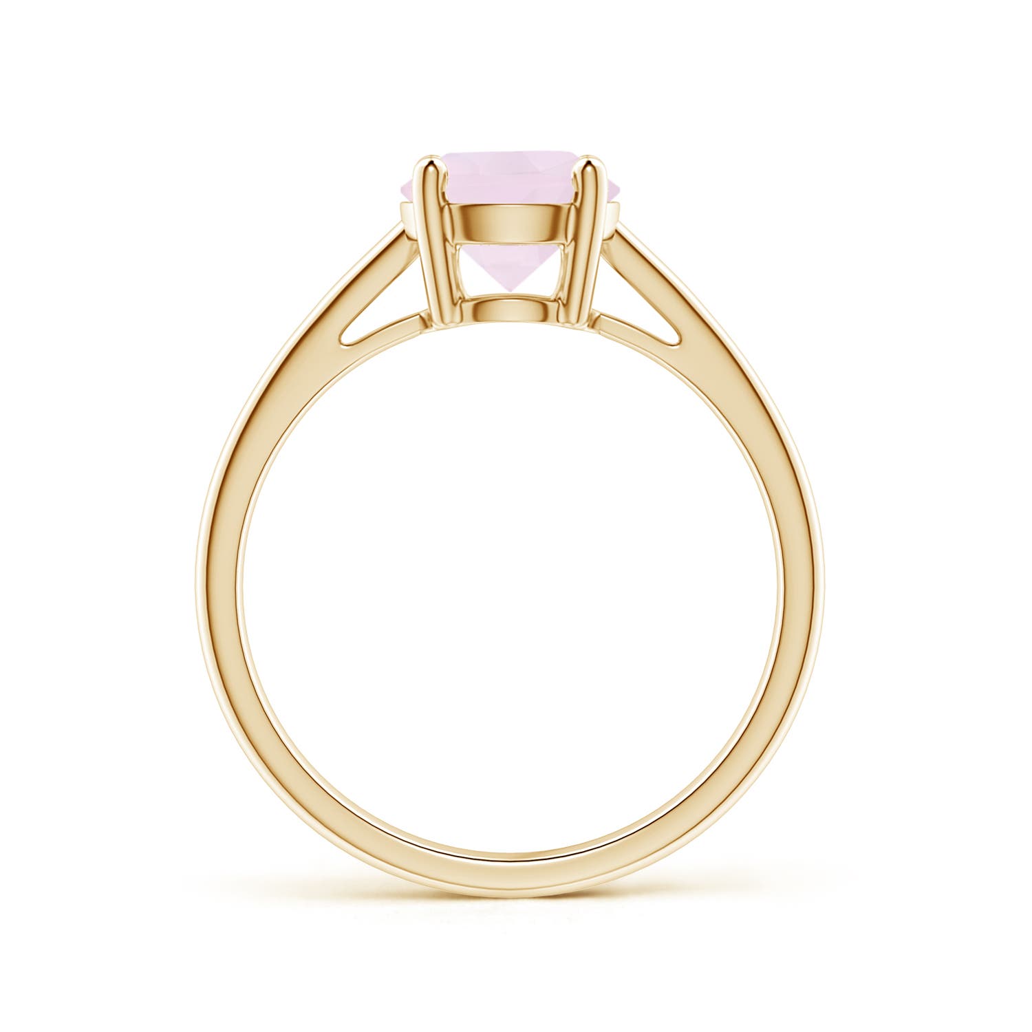 A - Rose Quartz / 1.35 CT / 14 KT Yellow Gold