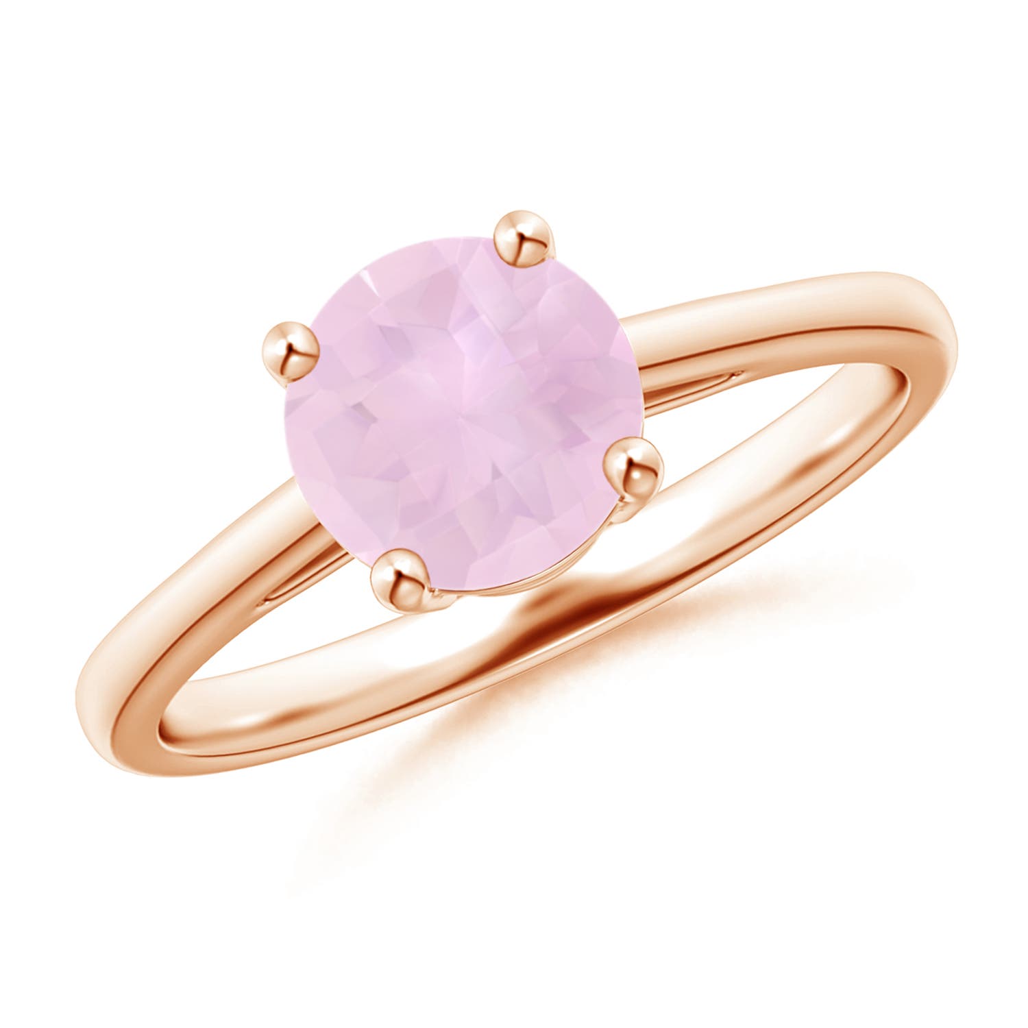 AAA - Rose Quartz / 1.35 CT / 14 KT Rose Gold