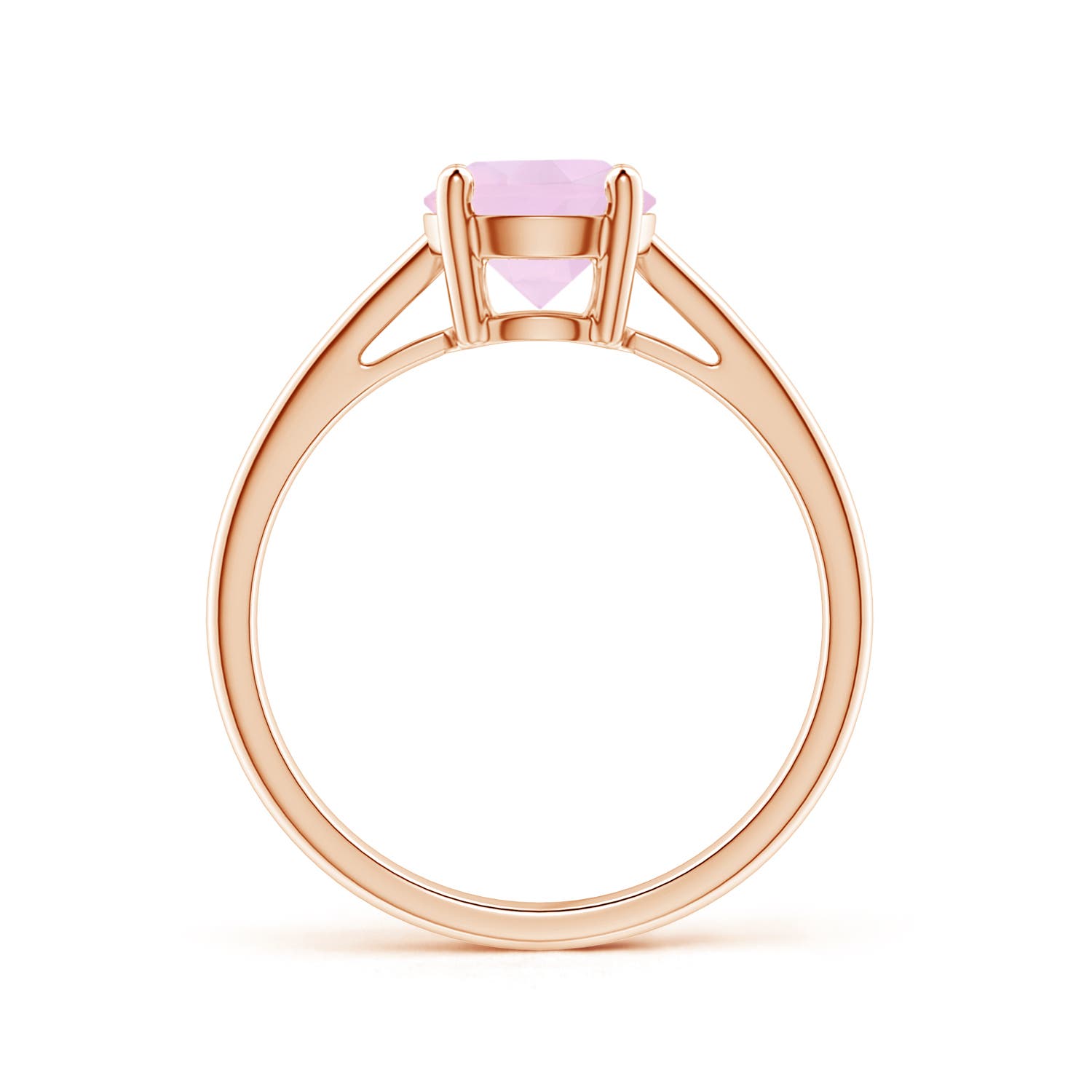 AAA - Rose Quartz / 1.35 CT / 14 KT Rose Gold