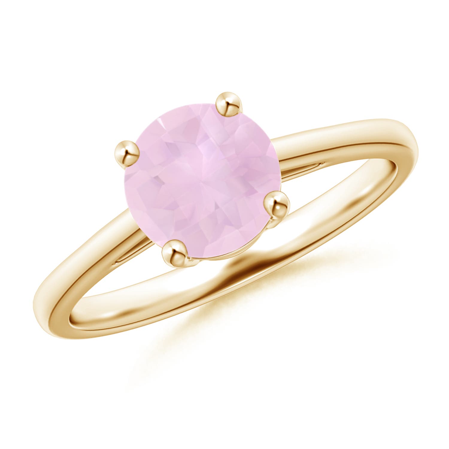 AAA - Rose Quartz / 1.35 CT / 14 KT Yellow Gold