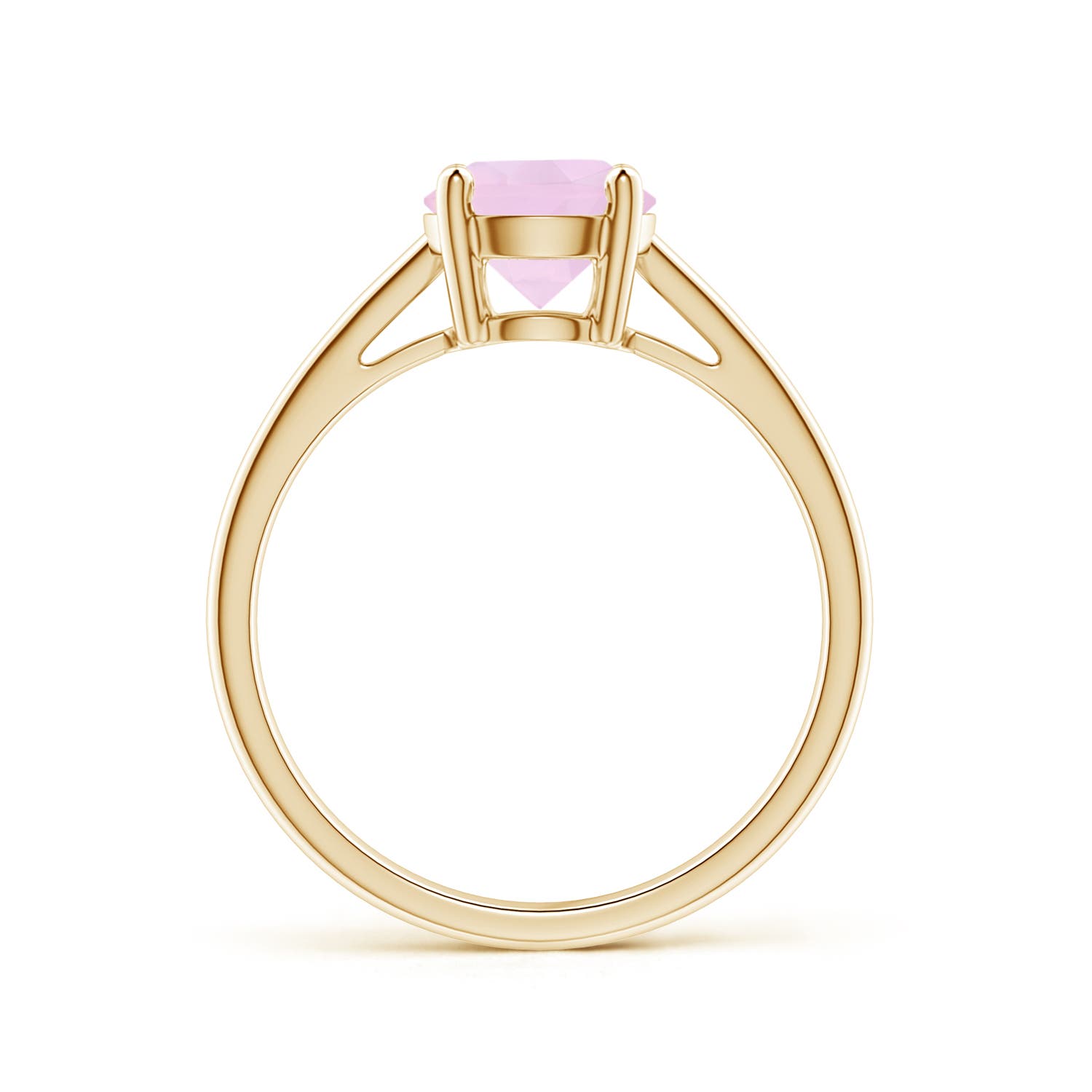 AAA - Rose Quartz / 1.35 CT / 14 KT Yellow Gold