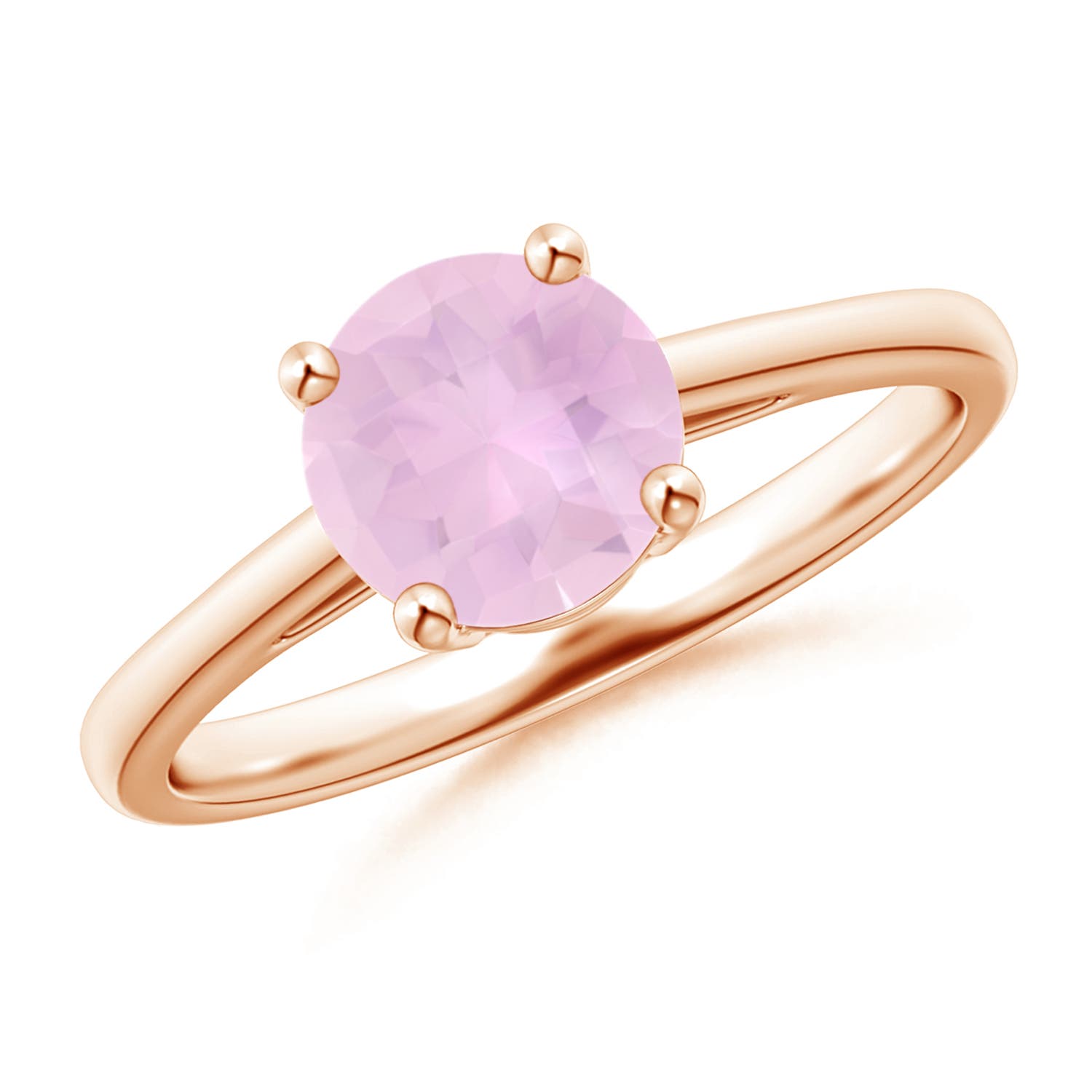 AAAA - Rose Quartz / 1.35 CT / 14 KT Rose Gold