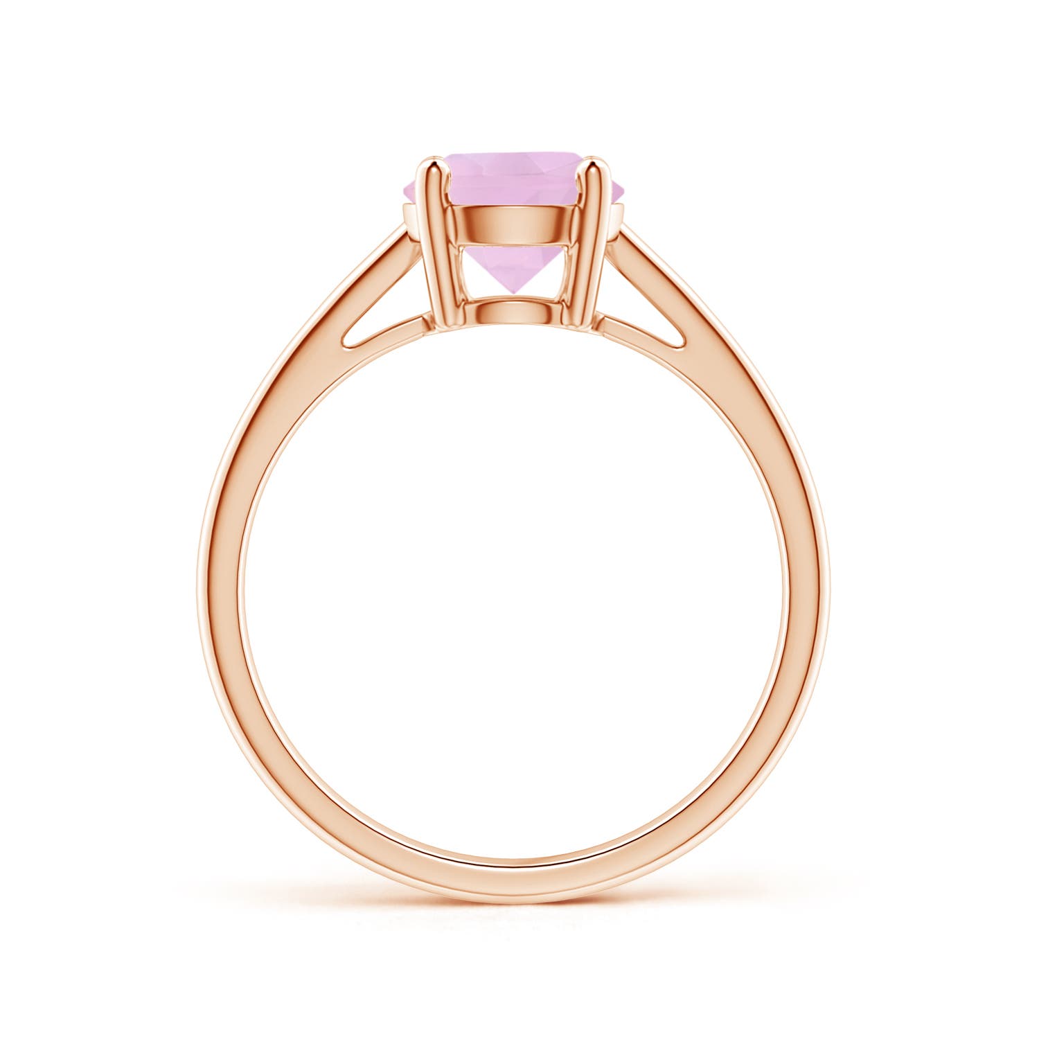 AAAA - Rose Quartz / 1.35 CT / 14 KT Rose Gold