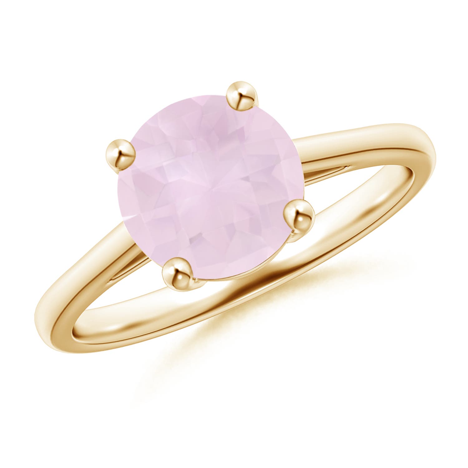 A - Rose Quartz / 1.7 CT / 14 KT Yellow Gold