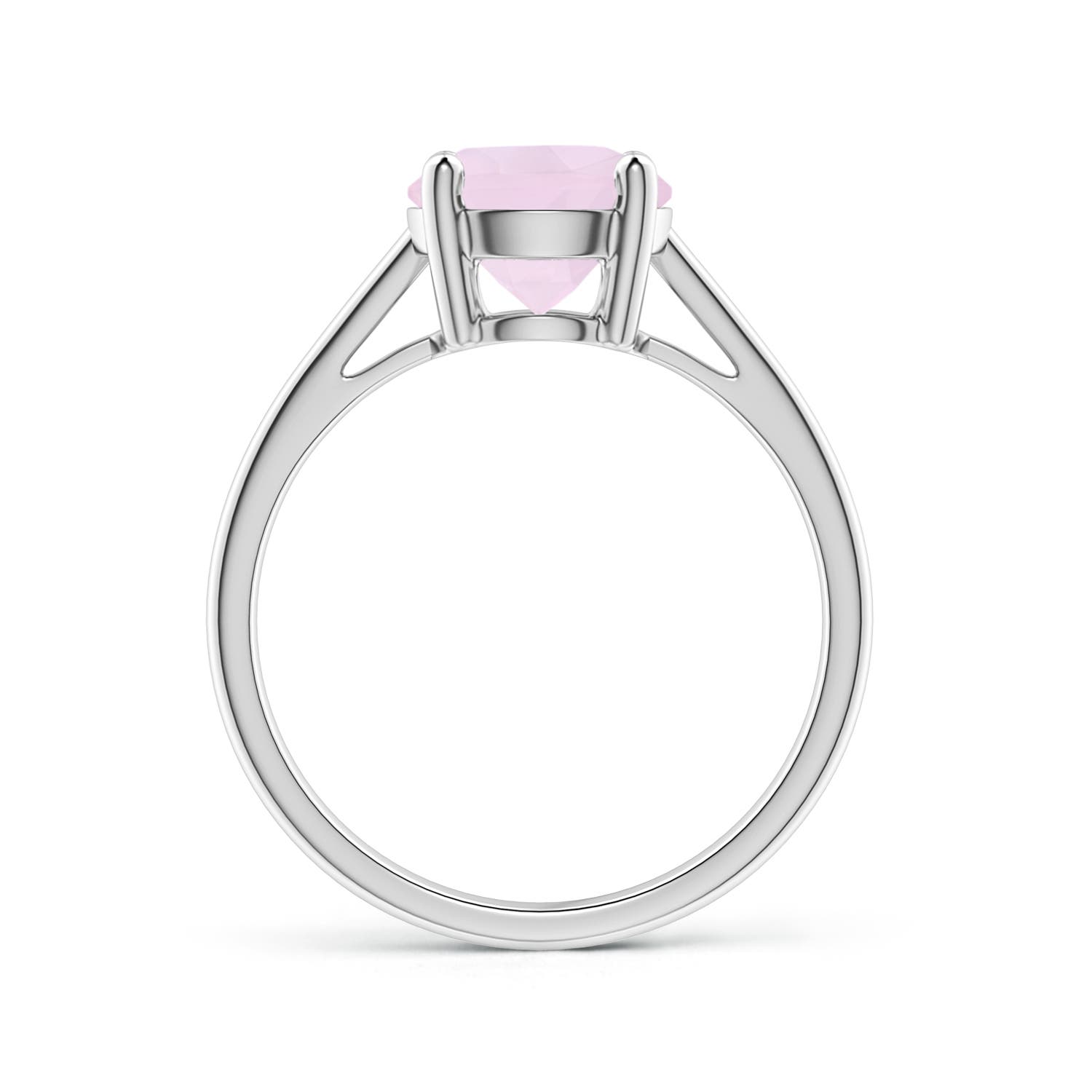 AA - Rose Quartz / 1.7 CT / 14 KT White Gold