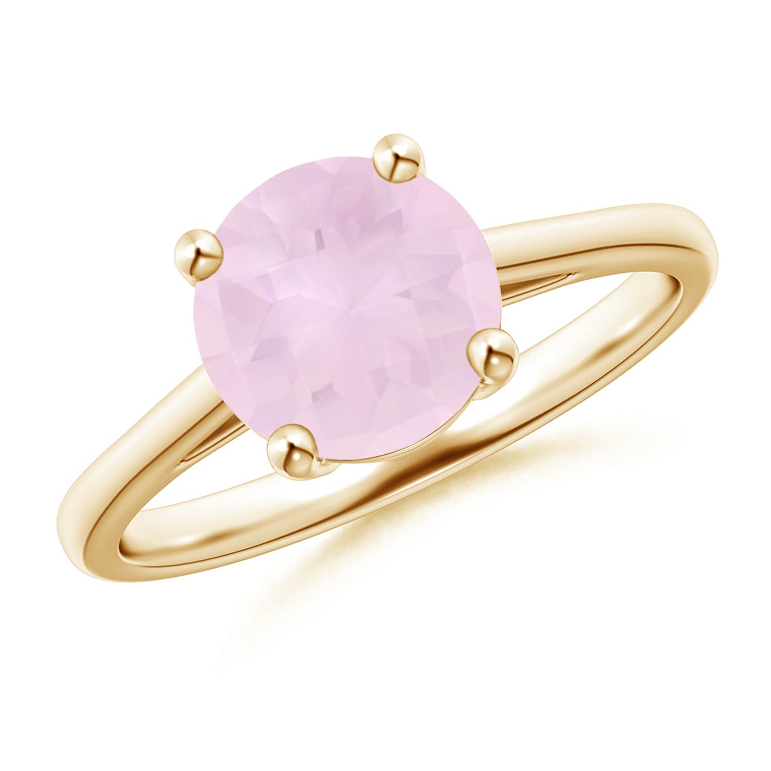 AA - Rose Quartz / 1.7 CT / 14 KT Yellow Gold