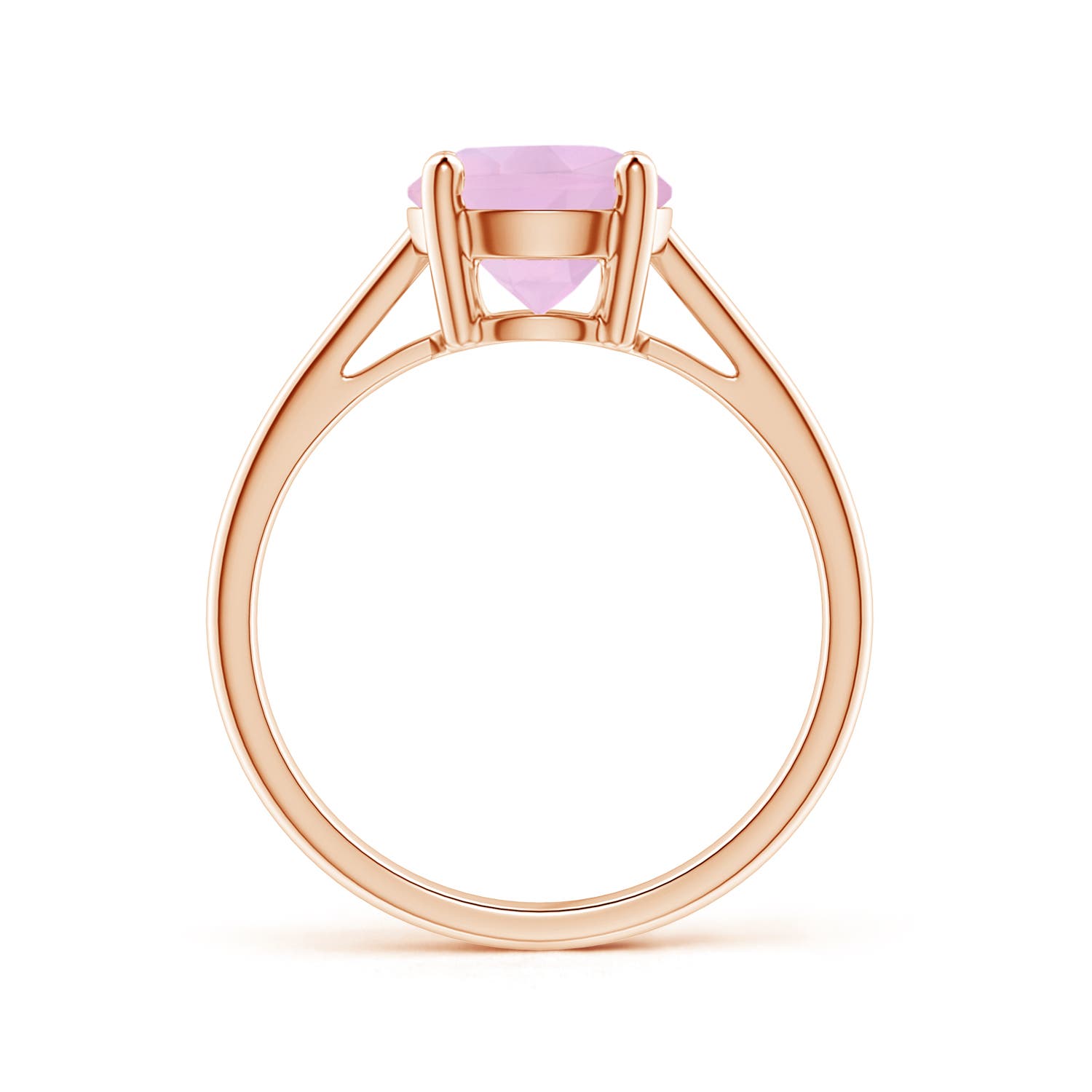 AAAA - Rose Quartz / 1.7 CT / 14 KT Rose Gold