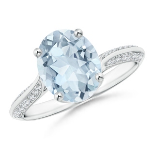 Oval A Aquamarine