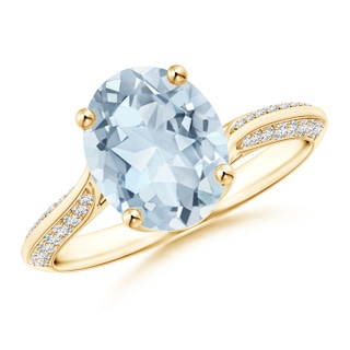 Oval A Aquamarine