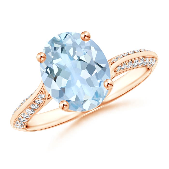 AA - Aquamarine / 2.42 CT / 14 KT Rose Gold