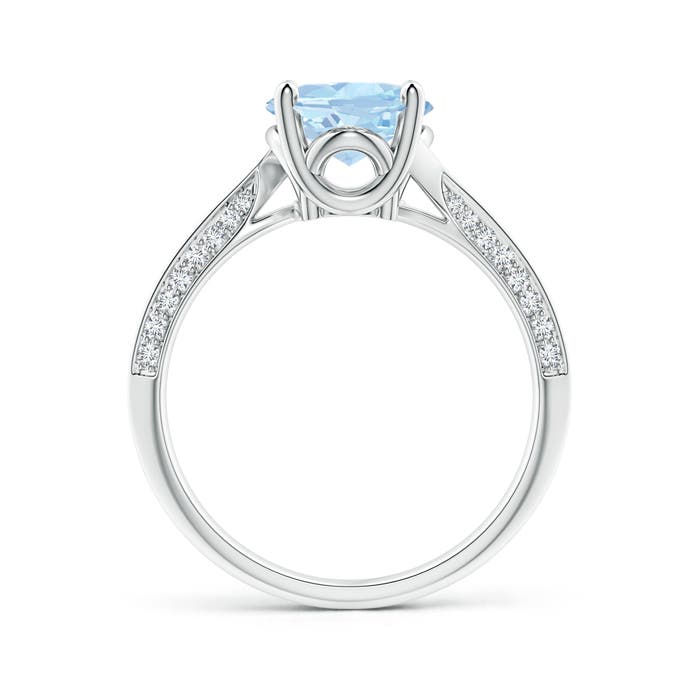 AA - Aquamarine / 2.42 CT / 14 KT White Gold