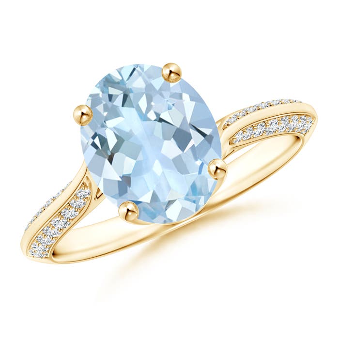 AA - Aquamarine / 2.42 CT / 14 KT Yellow Gold