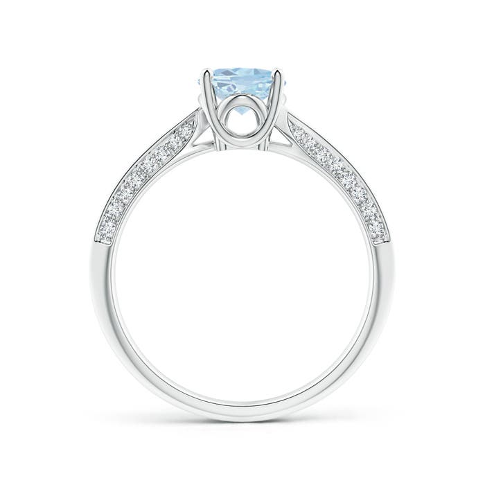 A - Aquamarine / 1.22 CT / 14 KT White Gold