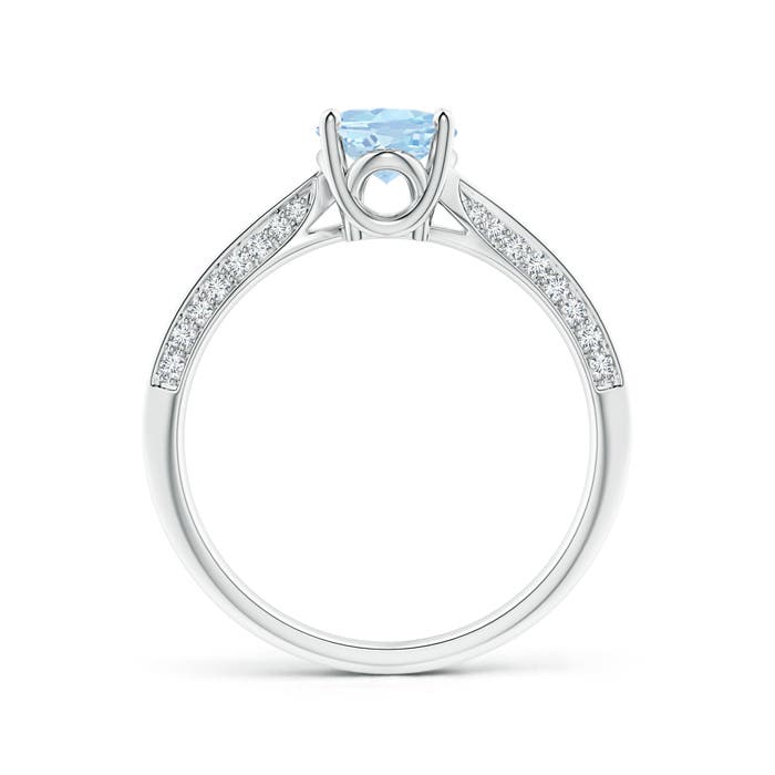 AA - Aquamarine / 1.22 CT / 14 KT White Gold