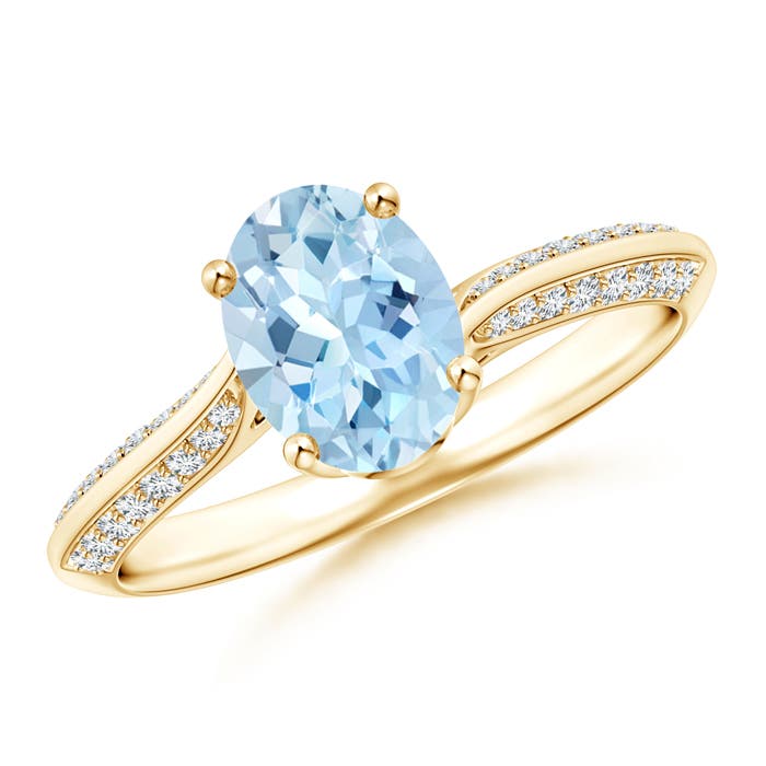 AAA - Aquamarine / 1.22 CT / 14 KT Yellow Gold