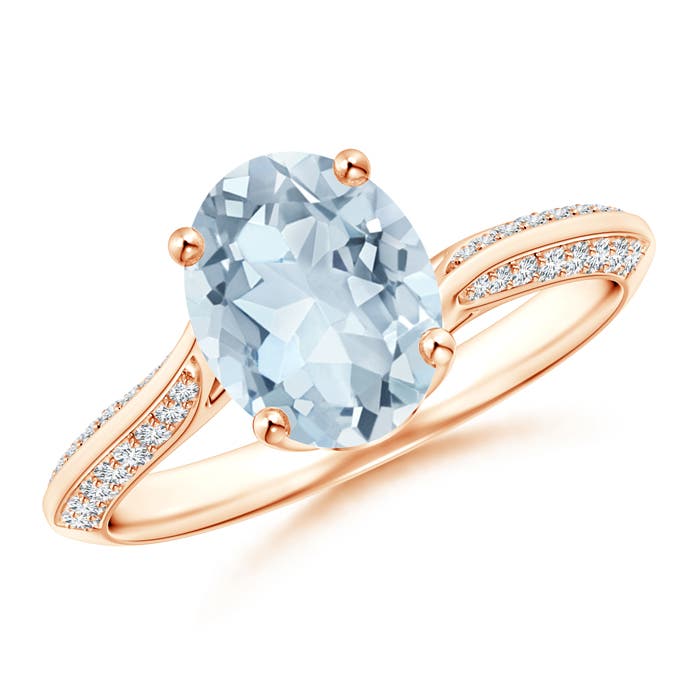 A - Aquamarine / 1.72 CT / 14 KT Rose Gold