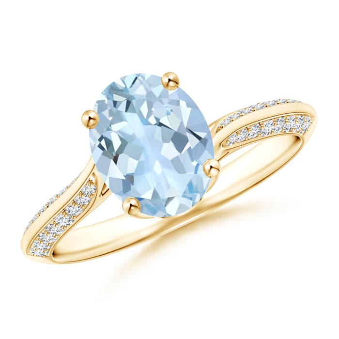 AA - Aquamarine / 1.72 CT / 14 KT Yellow Gold