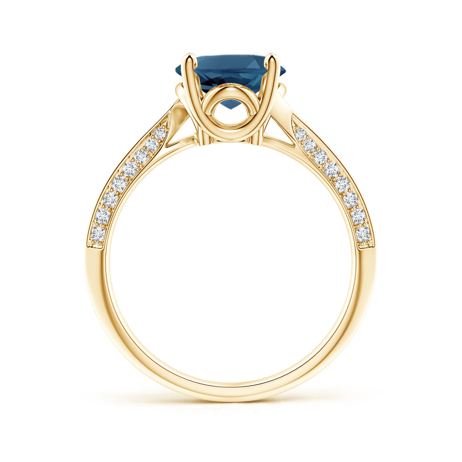 AA - London Blue Topaz / 3.47 CT / 14 KT Yellow Gold