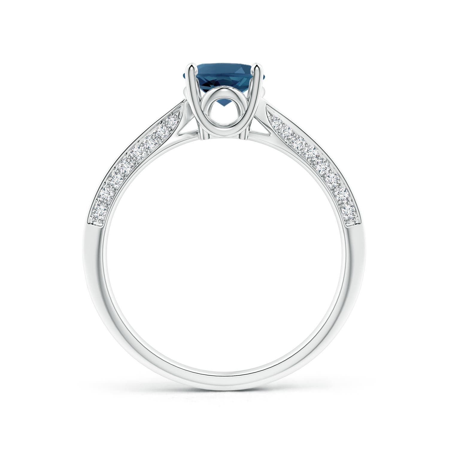 AA - London Blue Topaz / 1.72 CT / 14 KT White Gold