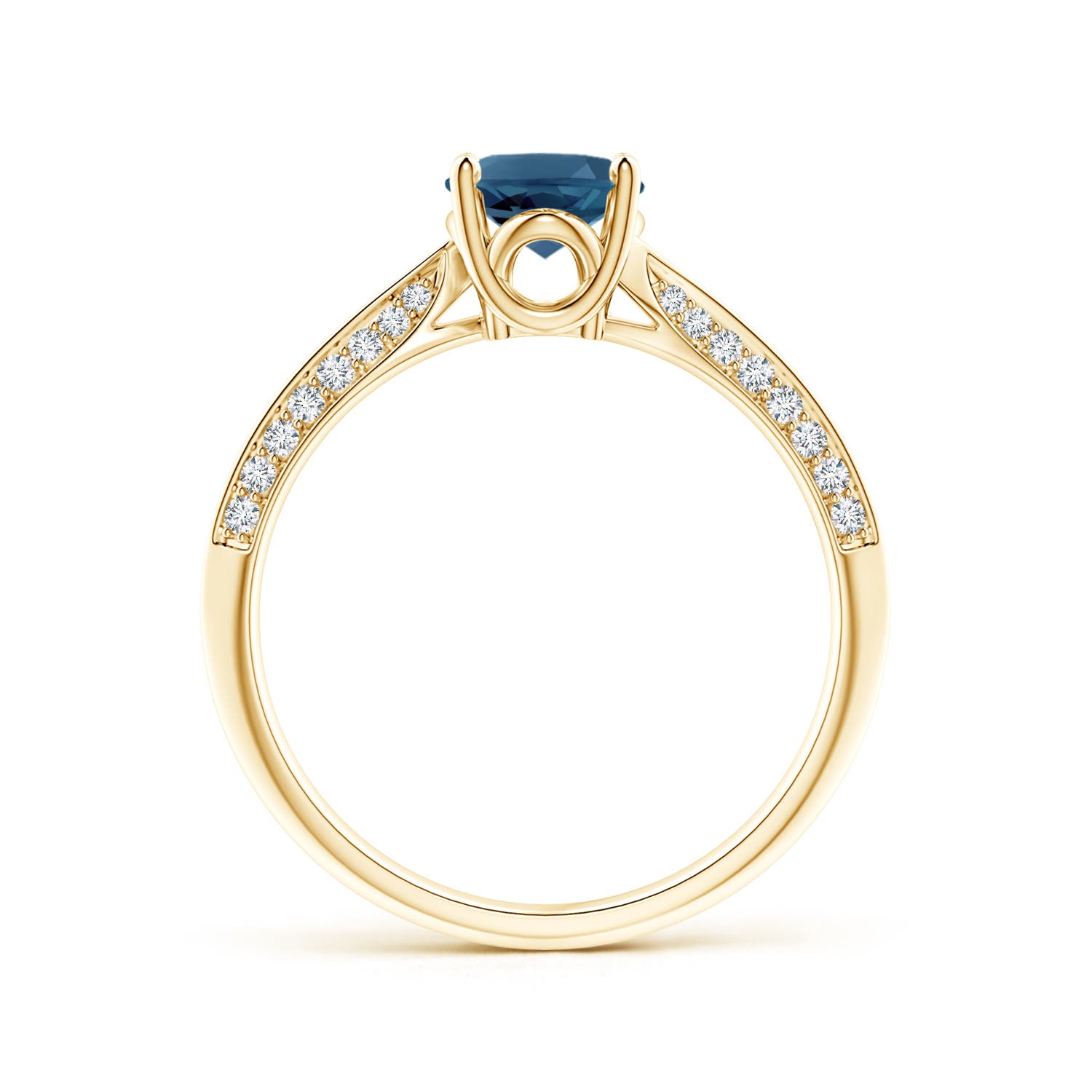 AA - London Blue Topaz / 1.72 CT / 14 KT Yellow Gold