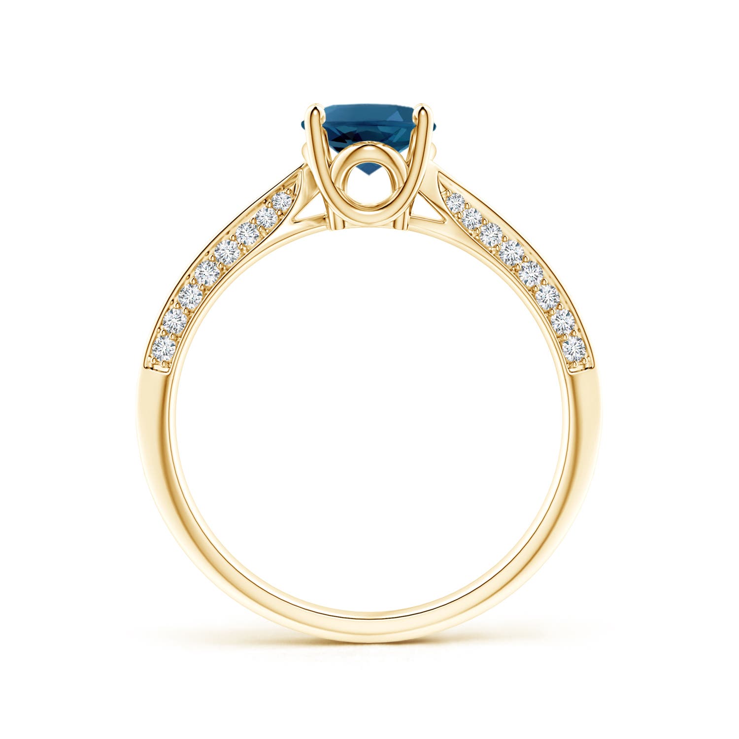 AAA - London Blue Topaz / 1.72 CT / 14 KT Yellow Gold