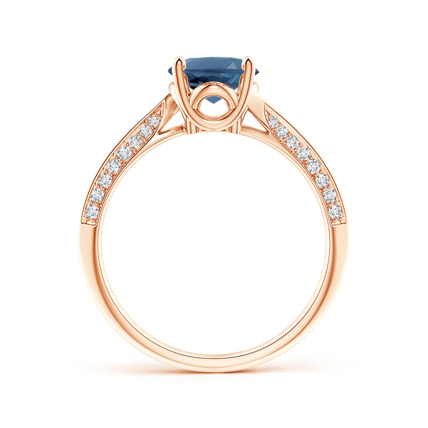 A - London Blue Topaz / 2.47 CT / 14 KT Rose Gold