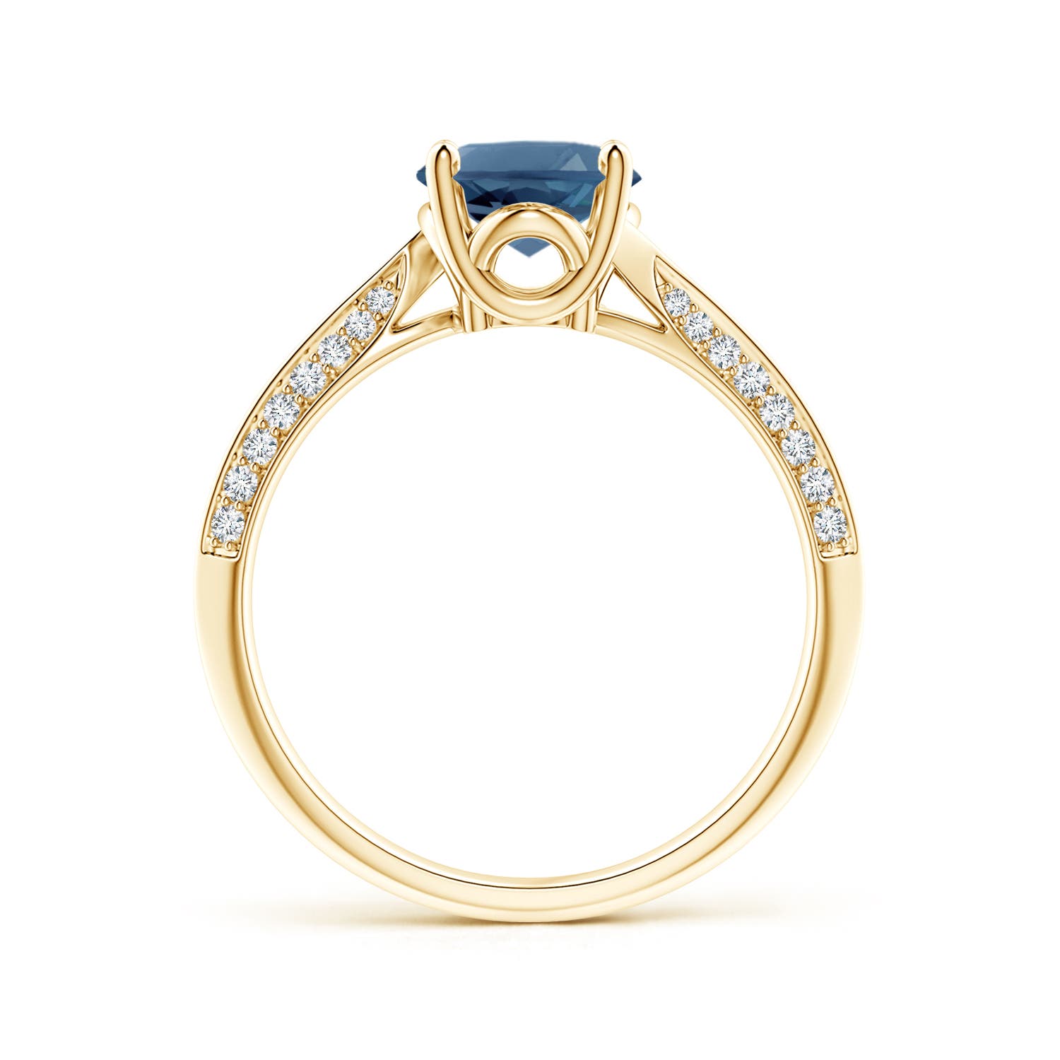 A - London Blue Topaz / 2.47 CT / 14 KT Yellow Gold